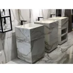 Умывальник отдельно стоящий Fiandre Aqua Maximum 50x50 (GF 5050 Up&Down with pedestal) - Фото 2